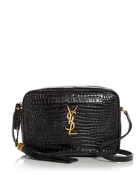 ysl croc embossed lou camera bag|Saint Laurent Lou Camera Bag In Crocodile.